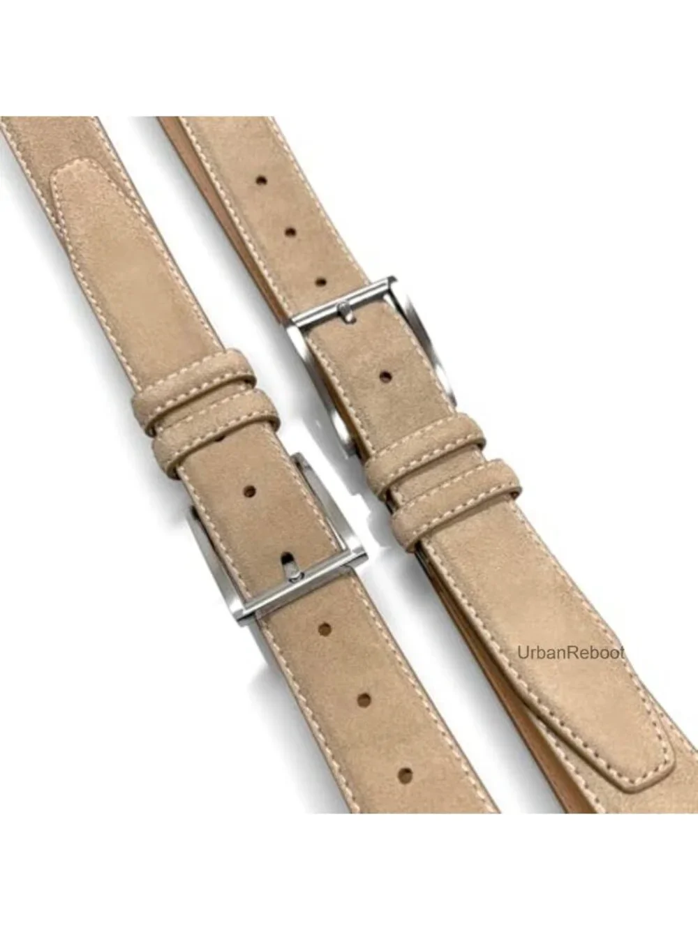 Men's Suede Full Leather Dress Belt 35mm Multi-Style Options